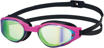 Swans SR81M PAF LAVY Outdoor Adult Mirror Swim Goggles LavenderYellow